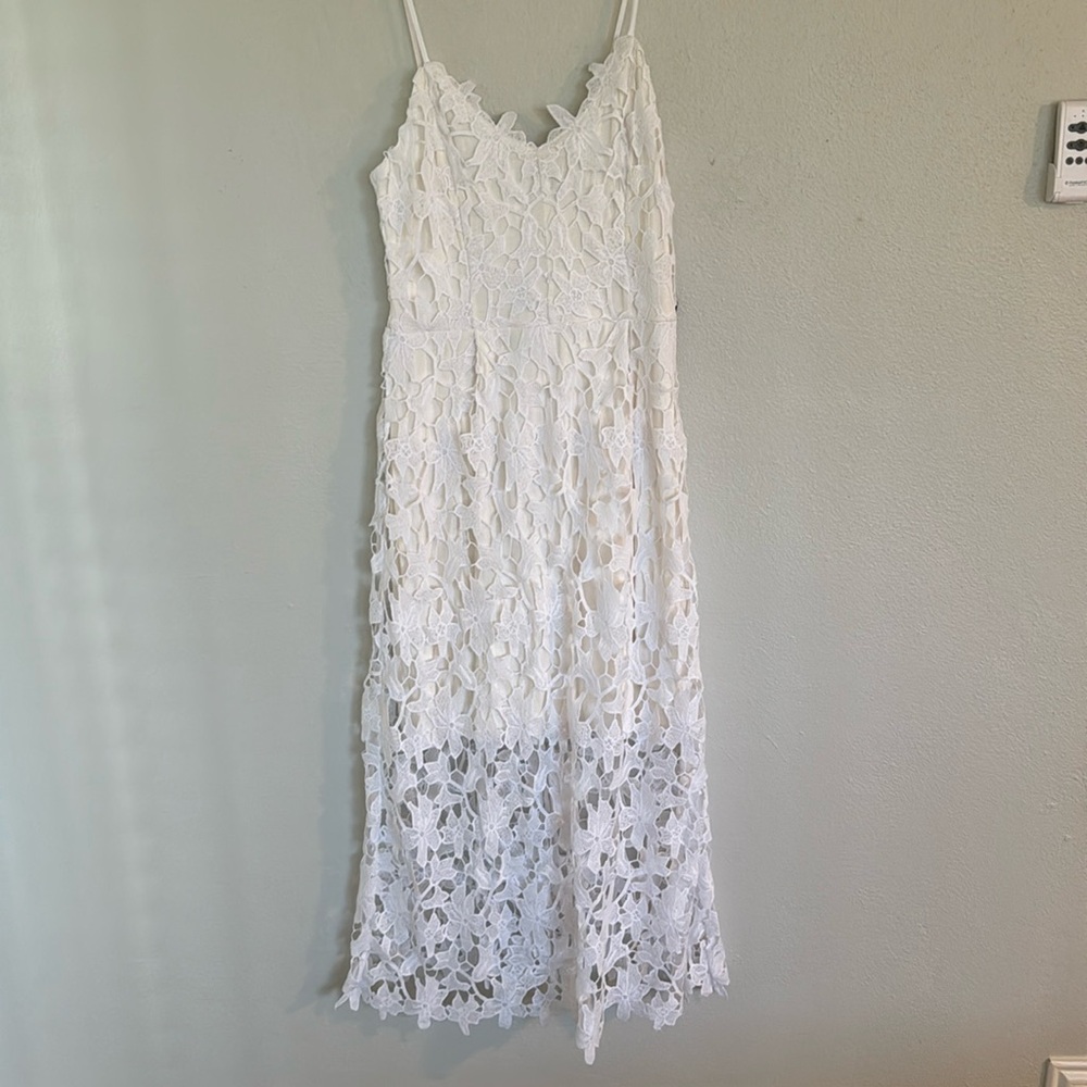 Floral White Express dress